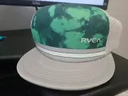 RVCA Men's Arena Trucker Hat Blue Green white Gray Snap Back Cap Snapback