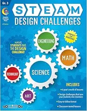 Creative Teaching Press STEAM Design Challenges Resource Book, Gr. 3, CTP (8210)