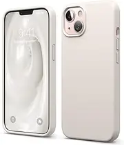 elago Liquid Silicone Case Compatible with iPhone 13 Case (6.1"), Premium Silicone, Full Body Protection - 3 Layer Shockproof Phone Cover, Anti-Scratch Soft Microfiber Lining (Stone)