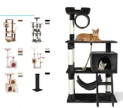 Advwin Pet Cat Tree Multi Level Scratching Post Scratcher Tower Condo House Furniture