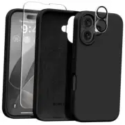 Magnetic for iPhone 16 Case, [Compatible with Magsafe] [2X Screen Black