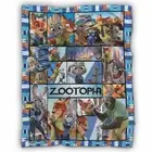 Zootopia Blanket, Zootopia Cartoon Movie Fleece, Sherpa Blanket