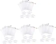 HOLIDYOYO 4sets Convenient Soap Bag Bar Soap Loofah Pouch Mesh Storage Portable Bags for Travel 50pcs*4