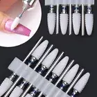 10pc/Set Milling Cutter Nail Drill Bits Files Kit Remove Burr Gel Polish Tools