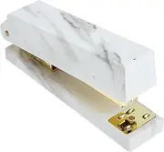 NAMOARLY Marble Golden Stapler Easy to Carry Multi-Function for Office Home School