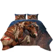 Native American War Pony Horse Coverlet