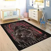 Viking Area Rug, Norse Mythology Print Rug, Odin's Symbol Runic Rug, Nordic Living Room, Kitchen & Bathroom Carpet(Color:Odin A1,Size:120 x 180CM)