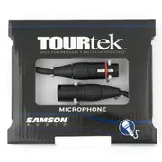 TourTek XLR Microphone Cable Male to Female Connector 0.92m (Black)