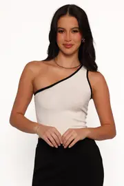 [PUP29] Ollie Knit Top - White M White