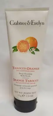 Crabtree & Evelyn Tarocco Orange Eucalypyus & Sage Deep Cleansing Body Scrub