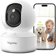 2K Pet Camera Indoor Security Camera 5G/2.4GHz WiFi Cameras for Baby Dog Camera with Phone App, 360° Pan & Tilt, 2-Way Audio, Night Vision, SD Card & Cloud Storage, K30
