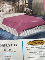 Sealed NEVER OPENED VINTAGE CHATHAM PINK 72x90 BLANKET 1970's