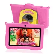 Kids Tablet 7 inch Android 13 Tablet for Kids,8GB RAM 64GB ROM 128GB Pink