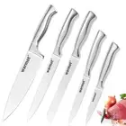Warmot 5-Piece Ultra Sharp High Carbon Stainless Steel Chefs Kitchen Knife Set w