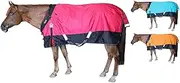 Derby Originals Nordic Tough 1200D Ripstop Waterproof Reflective All Season Horse Turnout Rain Sheet, Red, 87"