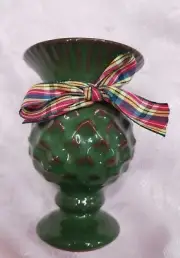 Mackenzie Childs Made in Aurora Mini Thistle Vase 3" Wide x 4" T- 5 oz Capacity