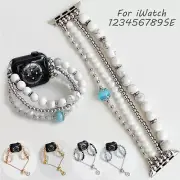 Stretch Chain Beads Bangle for Apple Watch Ultra 49mm 38 42 40 44 41 45mm Strap