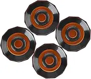 Totority Volume Control Knob Accessory 4pcs Black Corner Buttons for Guitar Volume Knobs