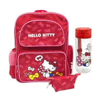 在飛比找momo購物網優惠-【SANRIO 三麗鷗】Hello Kitty透氣書包-大口