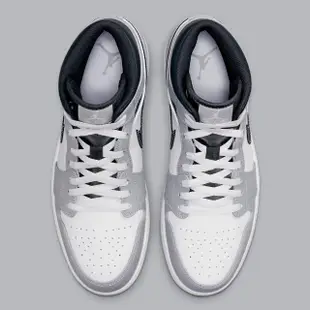 【NIKE 耐吉】Air Jordan 1 Mid Light Smoke Grey 煙灰黑 男鞋 554724-078(Air Jordan 1)