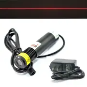 High Precision 650nm 200mW 5V Red Laser Line Module Glass Lens Cutting Locator