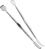 BIUDECO 2Pcs Stainless Steel Blackhead Extractor Tools Facial Scraper for Pore Cleaning Lightweight Design for Comfortable Use Durable Tools for Women