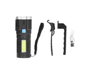 Multifunctional Car Chargeable Mini Flashlight 4 Light Modes XPG COB Torch for Outdoor Camping