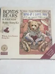 BOYDS BEARS & FRIENDS *WILSON'S LOVE SONNETS* UPTOWN STAMPS (4) NEW FREE SHIP