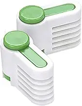 tooloflife 2PCS Portable DIY Cake Bread Cutter Leveler 5 Layers Slicer Cutting Kitchen Fixator Tools