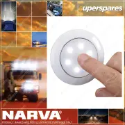 Narva 12V Saturn Lamp White/Red 75mm LED Interior Lamp With Touch Switch