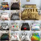 Piano Notes Duvet Quilt Cover Set Single Double Queen King Bedding Doona Covers