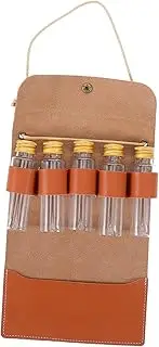 BESPORTBLE Outdoor Cooking Spice Bottles Bag Set 5-Piece Portable Condiment Container Waterproof Camping Seasoning Kit for Travel