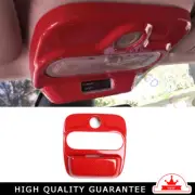 Front Reading Lamp Frame Cover For Mercedes Benz SMART 15-2018 Red Carbon Fiber (for: Smart)