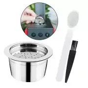 Stainless Steel Coffee Capsule Cup Reusable/Refillable Pod Fits ALDI Machine