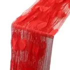String Curtain Easy Care Home Decor Solid Color Sheer Voile Curtain Hard to Fade