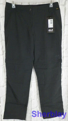 Jack Wolfskin Activate Light Zip Off Women Hiking Pants Large 34 x 33 Grape Leaf
