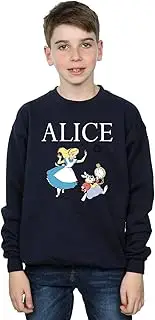 [Absolute Cult] Disney Boys Alice in Wonderland Follow The Rabbit Sweatshirt