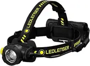 Ledlenser H15R Work Rechargeable Headlamp, 2500 Lumens, Magnetic Charge System, Dust and Water Protection, Rubber Cover and Protective Lens, High Colour Rendering
