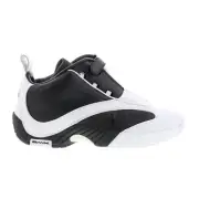 Reebok Answer IV Mens White Leather Zipper Athletic Basketball Shoes