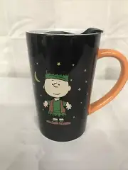 Peanuts Charlie Brown Ceramic Coffee Tea Cup Mug With Lid