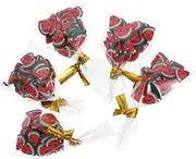 ERINGOGO 1:12 Dollhouse Candy Snack Model Mini Kitchen Food Toy Set 5 Packages of Filled Candies Bags for Playhouse Decor