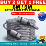 Fast 5M 8M Long Type C to Type c Cable male to male Charging USB C Data
