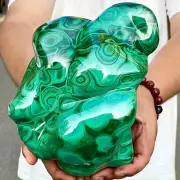 8.09LB Natural primary mineral body peacock stone luster quartz decoration
