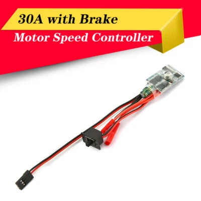 30A Brushed ESC with Brake Motor Speed Controller for RC Bidirectional Boat Car