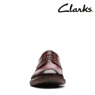 【Clarks】男鞋 Un Hugh Lace 寬楦設計經典優躍德比鞋 皮鞋 紳士鞋(CLM68323D)