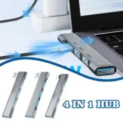 4 in 1 USB3.0 Hub Adapter, Type C To USB 3.0 Powered Adapter 3 Y8K3 Hub 5Gb R2V5
