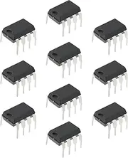 eMagTech 10PCS Dual Low-Noise TL072CP TL072 DIP-8 Operational Amplifiers, Dual Low-Noise JFET Input OP-AMP IC Chips for DIY Circuit Components