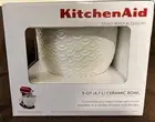 KitchenAid KSM2CB5 Ceramic Stand Mixer Bowl 5-Quart White Mermaid New