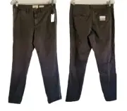 Anthropologie CHINO Relaxed Chino Pants Embroidered Tuxedo Stripe Size 29 NWT