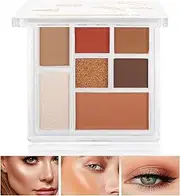 Boobeen Face Contour Highlighter Palette - Highlighter, Bronzer, Blusher and Eyeshadow Palette, Matte and Glitter 7 Tones, Blendable